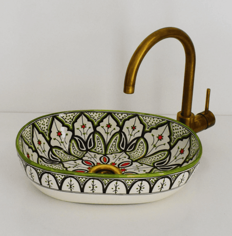 moroccan oval ceramic Sink,Custom Sink ,ceramic  Sinks for Bathroom free shipping