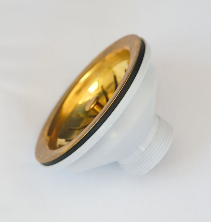 Solid Brass Sink Drain - An Elegant Centerpiece that Develops a Unique Patina