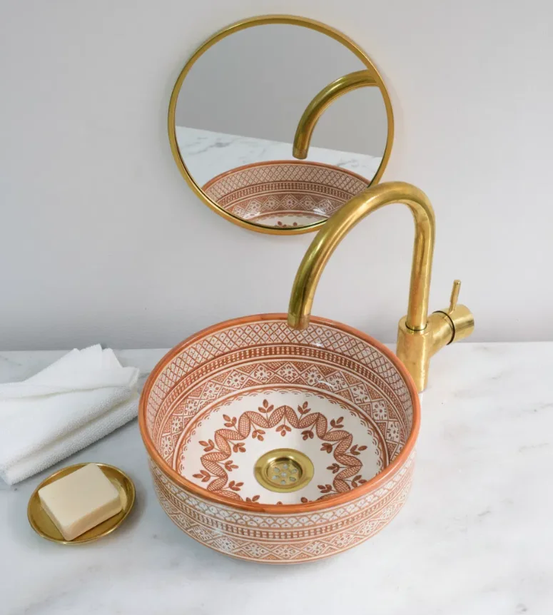 Ceramic  Sink – Vanity Basin for Bathroom, Farmhouse sink  | Free Shipping