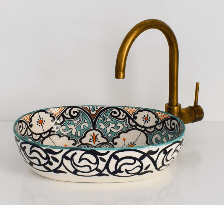 moroccan oval ceramic Sink ,ceramic Sink,sink for modern Bathroom free shipping