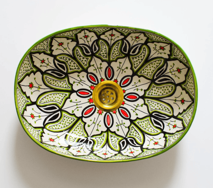 moroccan oval ceramic Sink,Custom Sink ,ceramic  Sinks for Bathroom free shipping