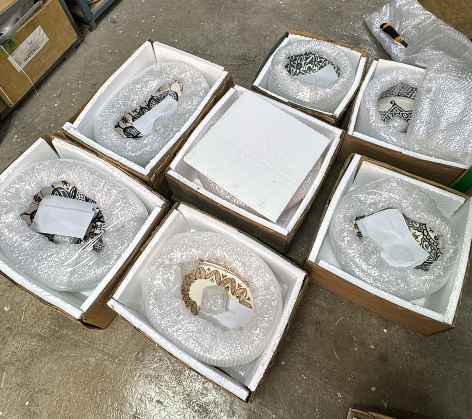 Modern Bathroom Sink: Hand-Painted Oval Ceramic Vessel