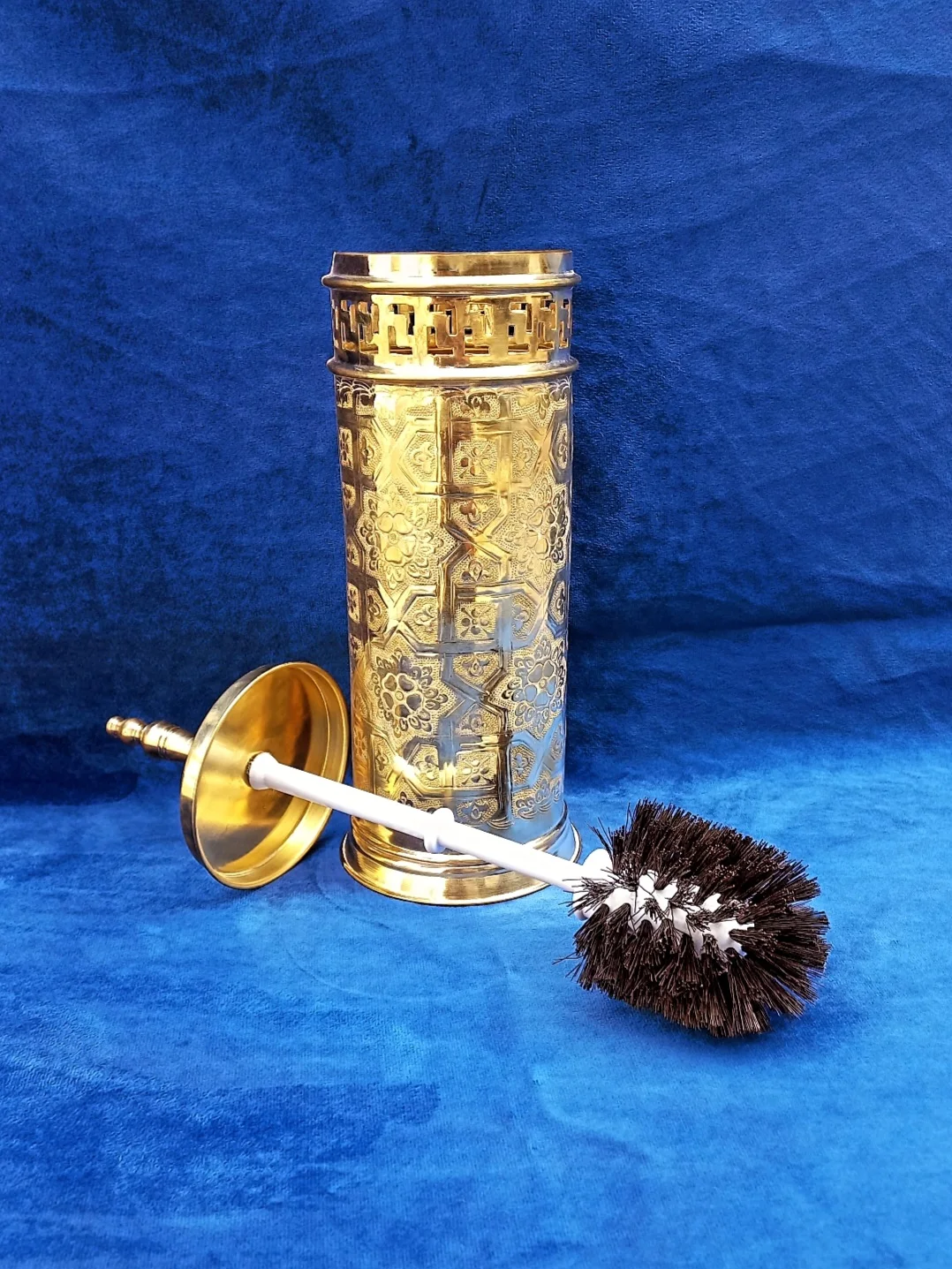 Artisan Copper Toilet Brush .handmade brass  Toilet Brush free shipping