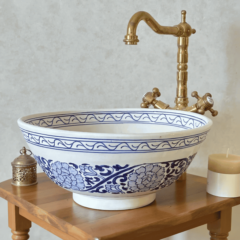 Handmade Ceramic Basin, Artisan Crafted Bathroom Sink free shipping
