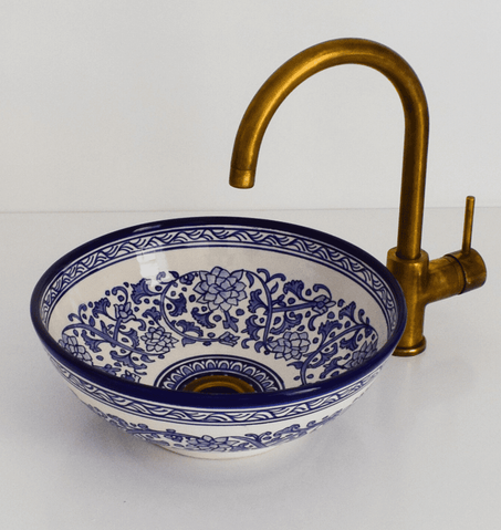moroccan ceramic Sink - Handmade  Vessel Sink |sink - handmade  sink .free shipping