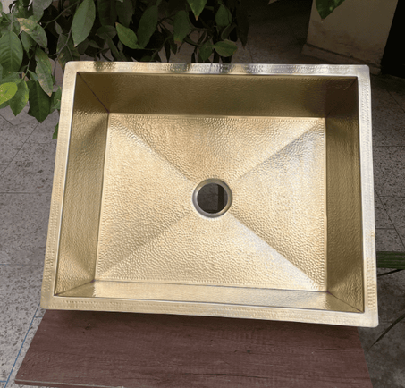 Solid Brass Undermount  Sink,Kitchen Bar Sink, Island Sink, the drain for free.
