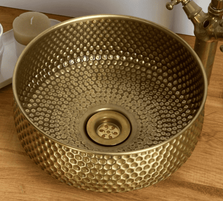 Antique Brass Sink – Vintage Bathroom Vessel with Antique Finish free shipping