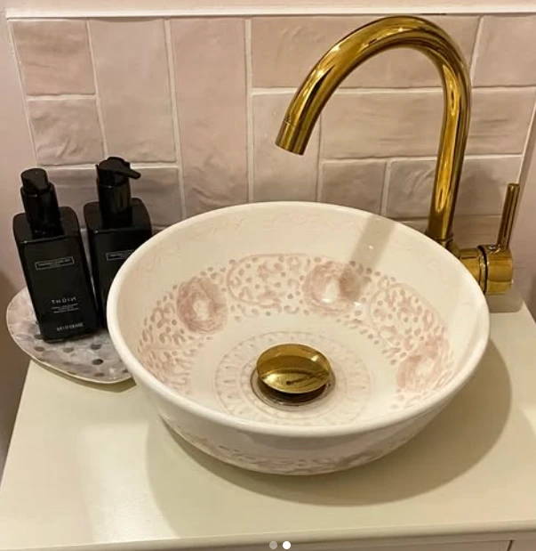 The Art of Morocco in Your Home: Unique Handmade Ceramic Vessel Sink