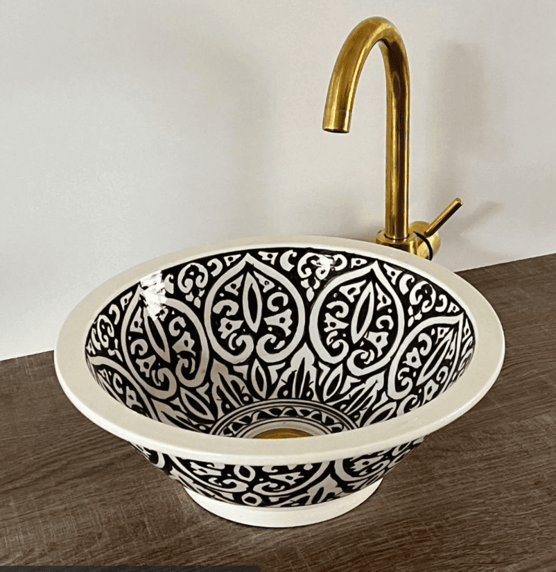 Moroccan Sink - Handmade Ceramic Vessel Sink | modern bathroom