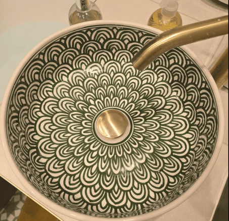 handmade ceramic sink,Pottery Handmade Sinks ,moroccan sink ,modern decor