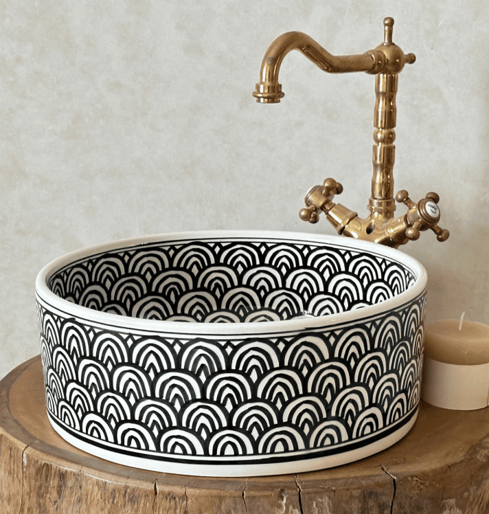 Custom Made Ceramic Sink - Bathroom Vanity Centerpiece for Eco-Friendly Decor