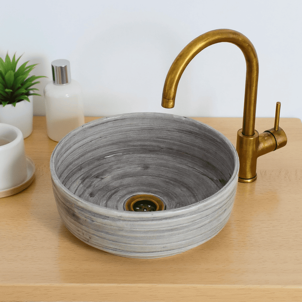 Moroccan Bathroom Sink - Artisanal Vanity Basin with Free Shipping