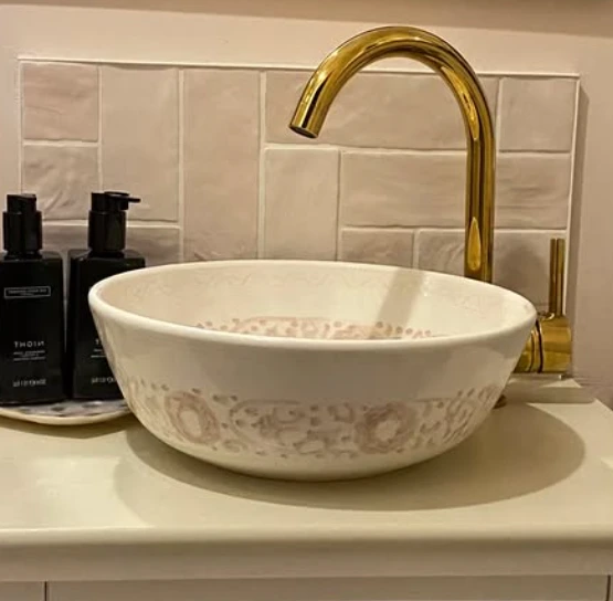 The Art of Morocco in Your Home: Unique Handmade Ceramic Vessel Sink