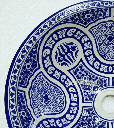 Handmade Moroccan Sink – Artisan Ceramic Wash Basin | free shipping