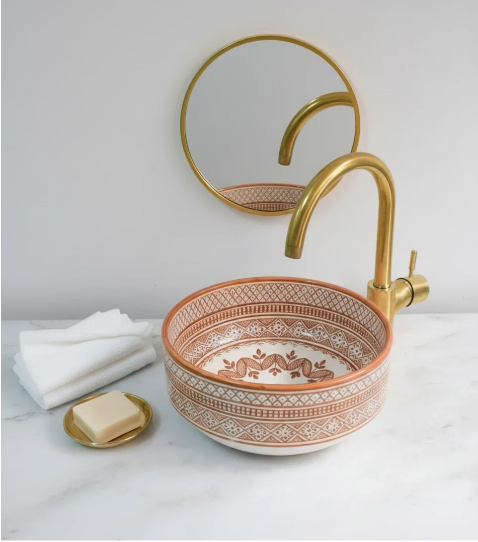 Ceramic  Sink – Vanity Basin for Bathroom, Farmhouse sink  | Free Shipping