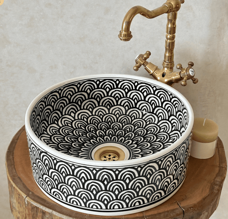Custom Made Ceramic Sink - Bathroom Vanity Centerpiece for Eco-Friendly Decor