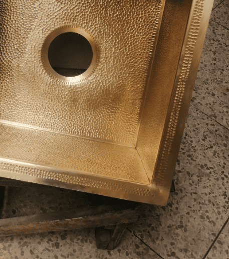 Solid Unlacquered Brass Undermount Hammered Sink,Kitchen Bar Sink, Island Sink, the drain for free.
