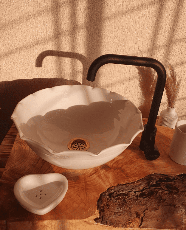 handmade ceramic sink , Vessel Sink,Custom Sink Vanity,Pottery Handmade Sinks, Bathroom Decoration.