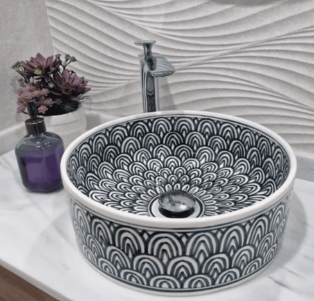 Artisanal Moroccan Sink - Handcrafted Bathroom Vanity Basin free shipping