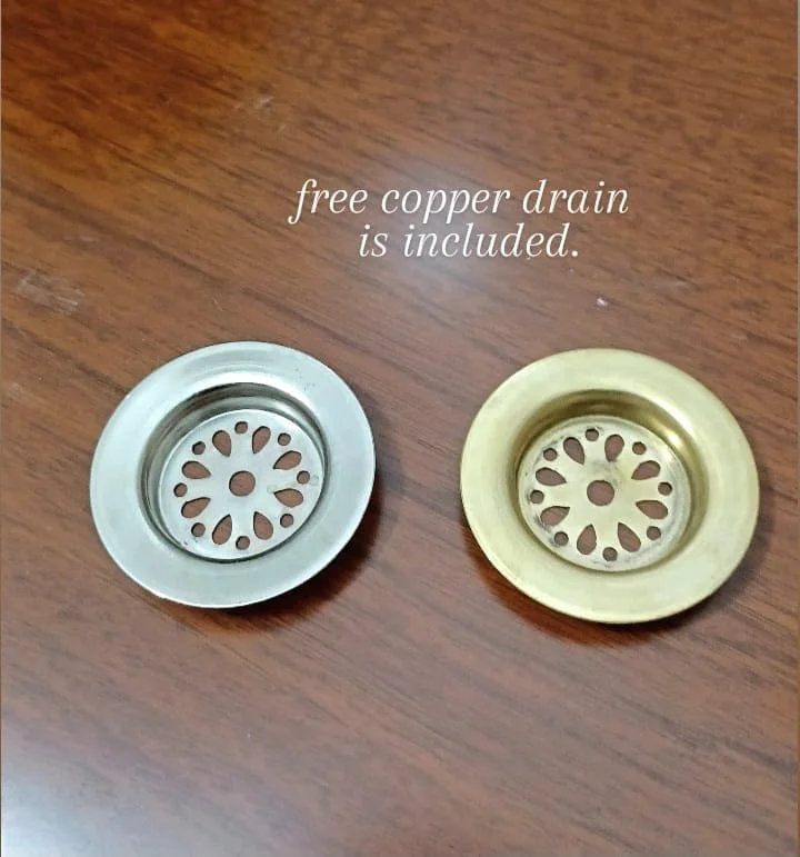 Handmade Solid Brass Bathroom Sink Drain - 45mm Hole