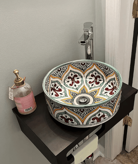 handmade Ceramic Sink - Bathroom Vanity Centerpiece for Eco-Friendly Decor