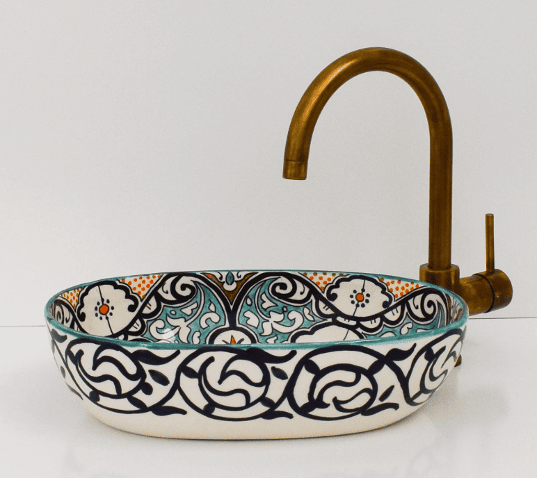 moroccan oval ceramic Sink ,ceramic Sink,sink for modern Bathroom free shipping