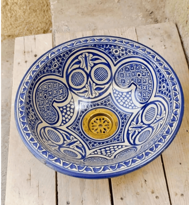 Bespoke Ceramic Sink for Bathroom 100% Handmade , Vessel Sink,Custom Sink Vanity,Pottery Handmade Sinks, Bathroom Decoration.