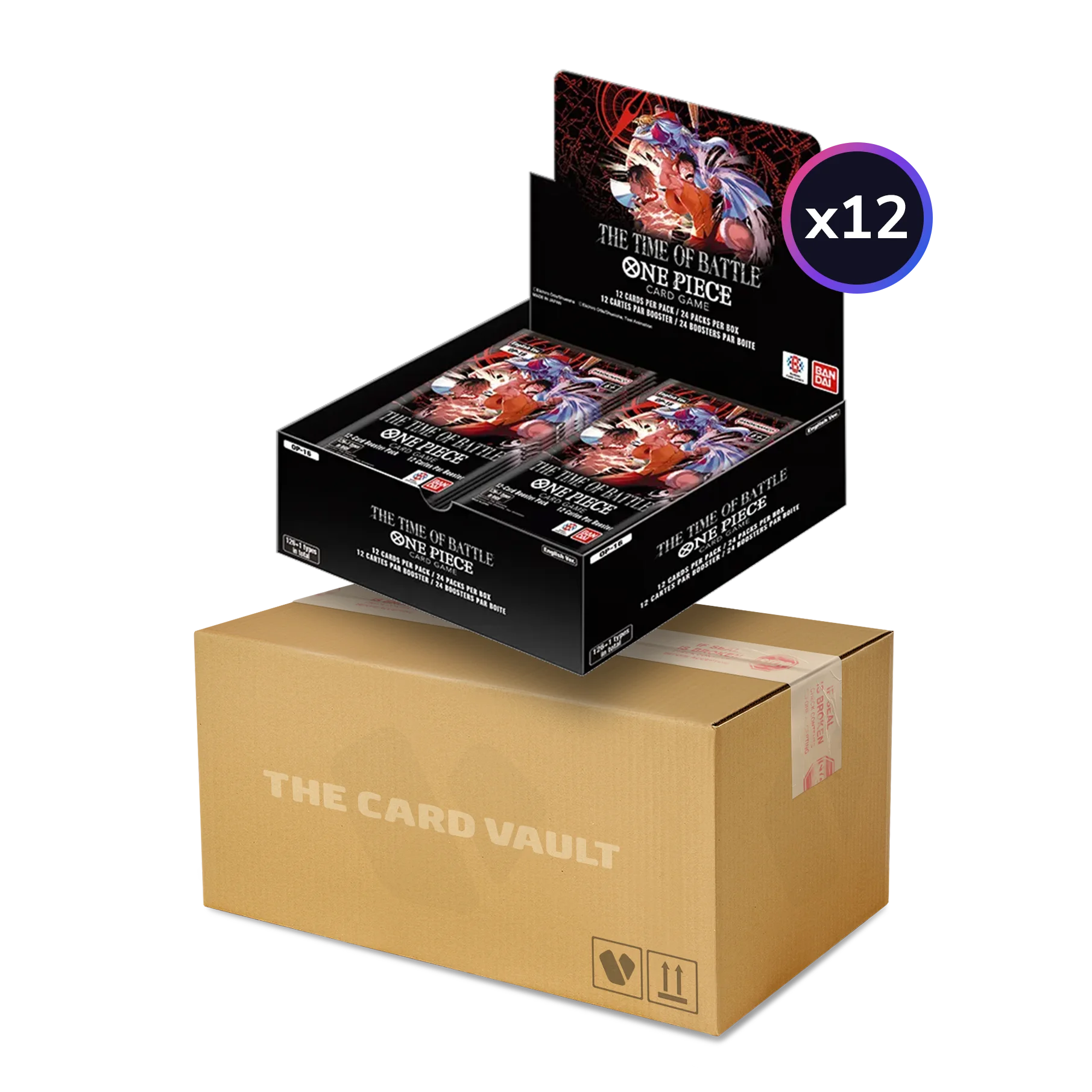 One Piece TCG: OP-16 The Time of Battle – Factory Sealed Master Case (12 Booster Boxes) - English Edition
