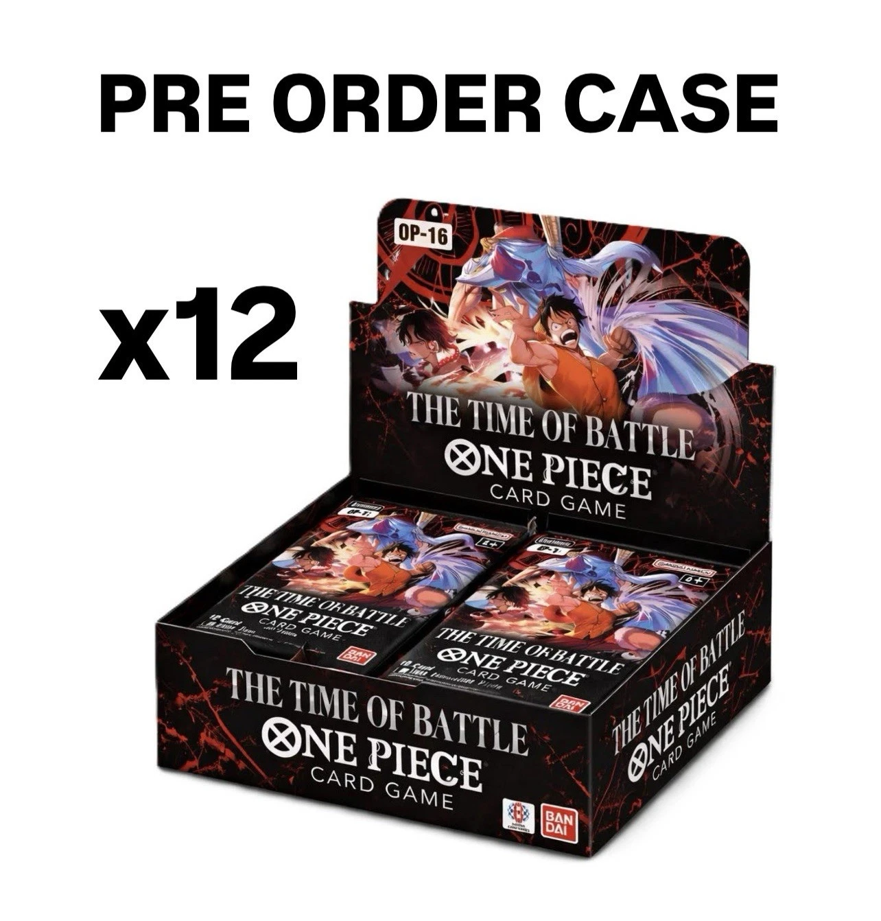 One Piece TCG: OP-16 The Time of Battle – Factory Sealed Master Case (12 Booster Boxes) - English Edition
