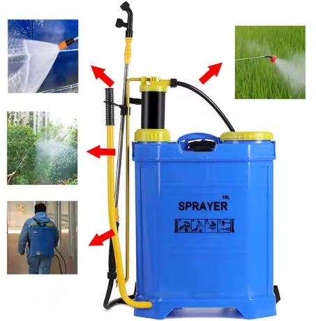 مضخة رش المبيدات الكيماوية تحمل على الظهر، 16 لتر