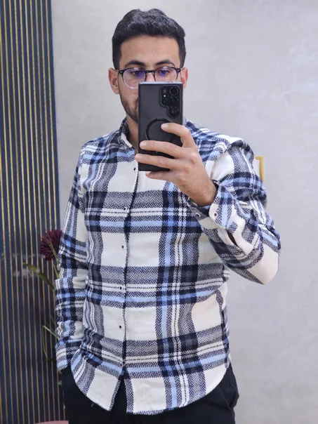 قميص رجالي من قطن غليظ… الدفء والهيبة فحاجة وحدة!