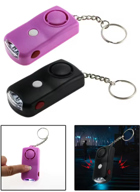 🚨 ميدالية الأمان 130 ديسيبيل – الحماية لي كاتنفع النساء، الرجال وحتى الأطفال