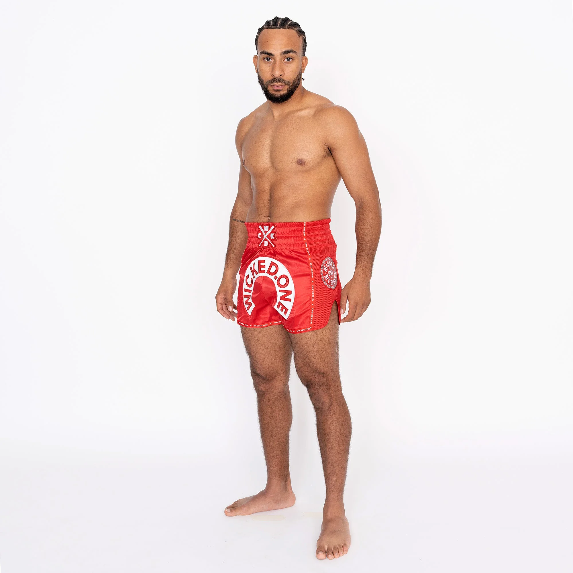 MUAY THAI SHORT HERD ROUGE