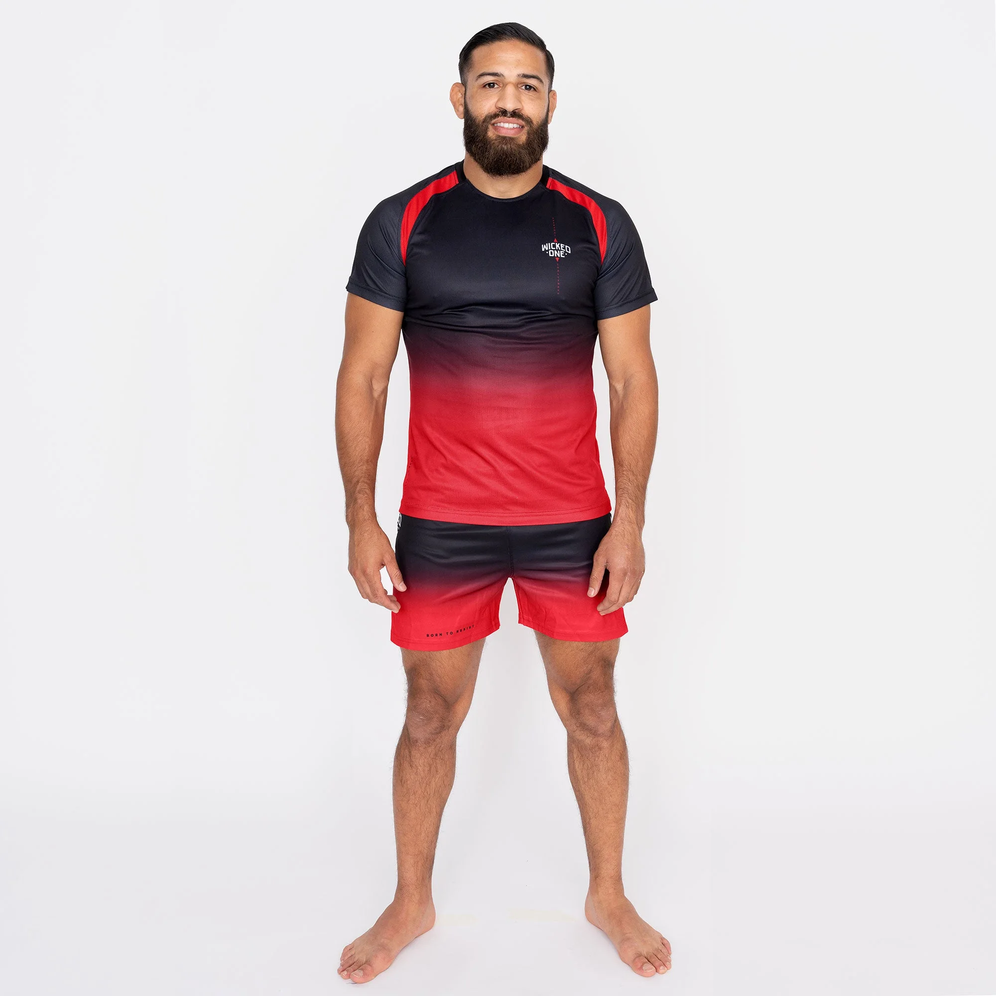 MMA SHORT COURT GHOST NOIR / ROUGE