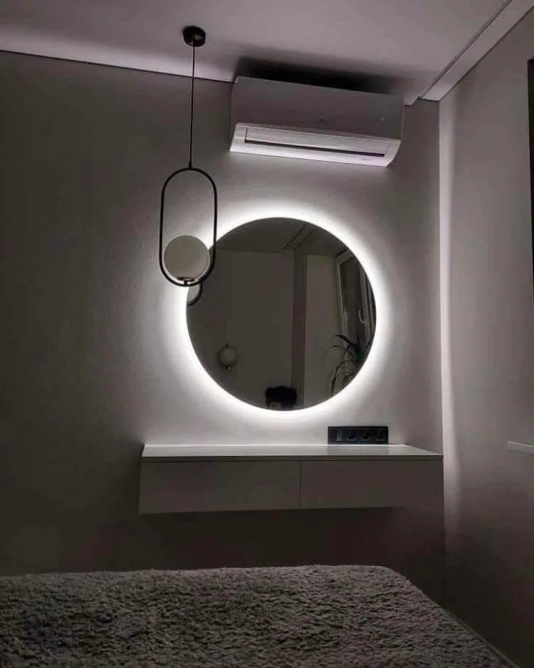 Miroir rond LED