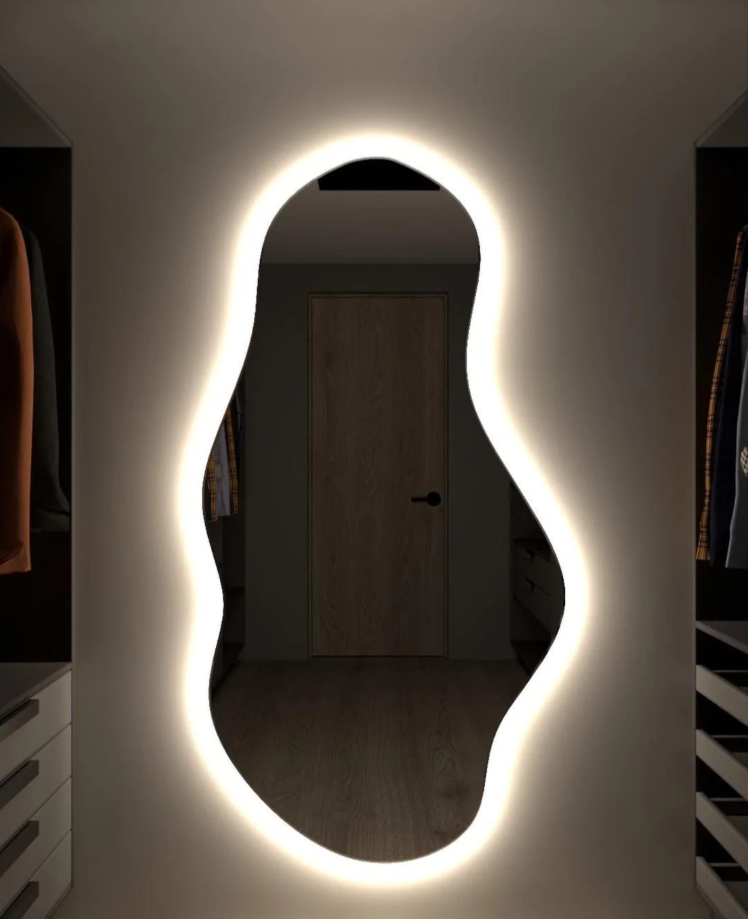 Miroir magnum LED