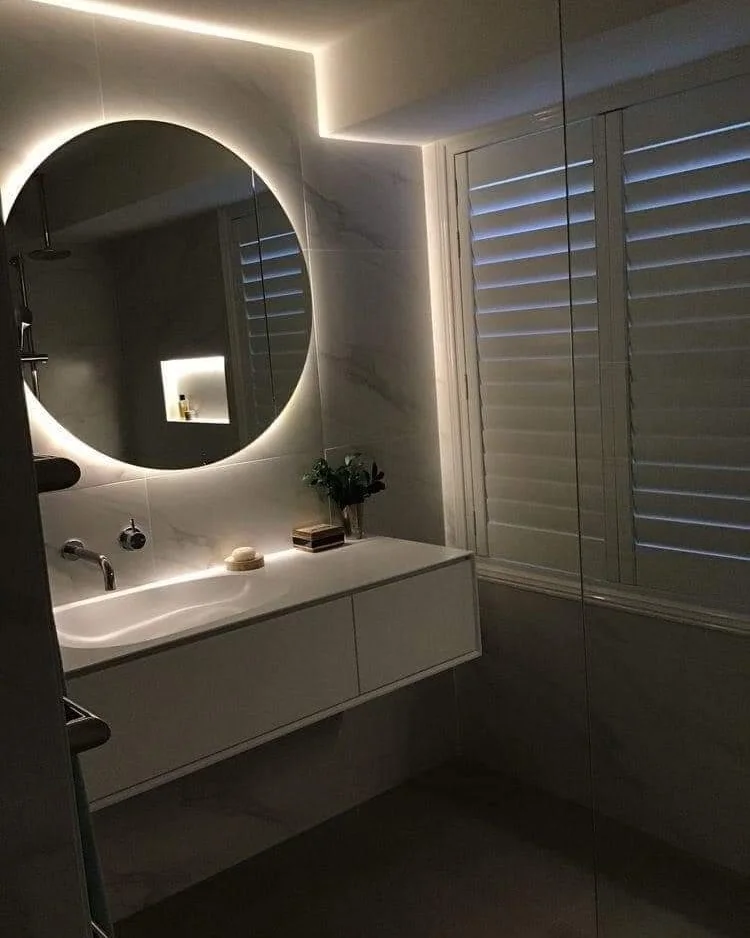 Miroir rond LED