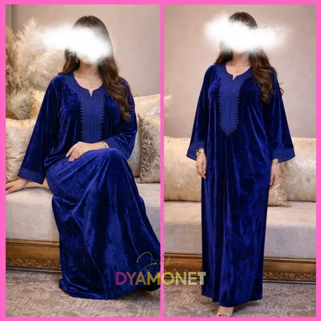 قفطان موبرا حرير – فخامة وأناقة راقية