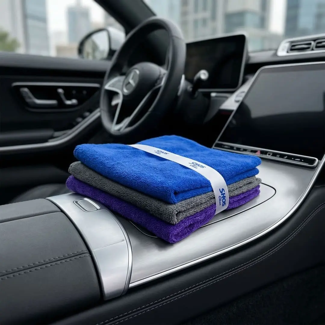3 pièces- Microfibres de nettoyage auto