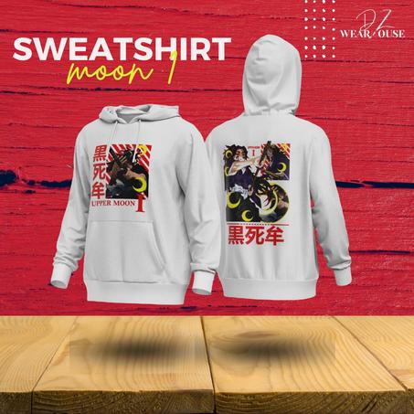 Sweat à Capuche Oversize Demon Slayer - Moon 1