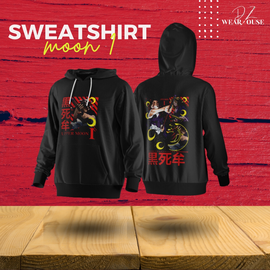 Sweat à Capuche Oversize Demon Slayer - Moon 1