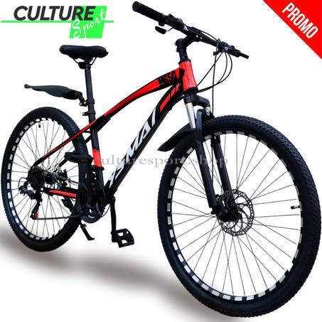 Vélo VTT YSMAI DOUBLE FREIN DISQUE AVEC GARDE-BOUE RÉGLABLE 26 PAUSE