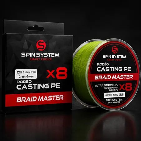 خيط صيد  Spin System Braid Master X8 PE 600M – قوة فائقة لصيد البحر والأسماك الكبيرة 🐟🔥