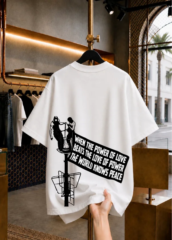 T-SHIRT LOVE OVER POWER