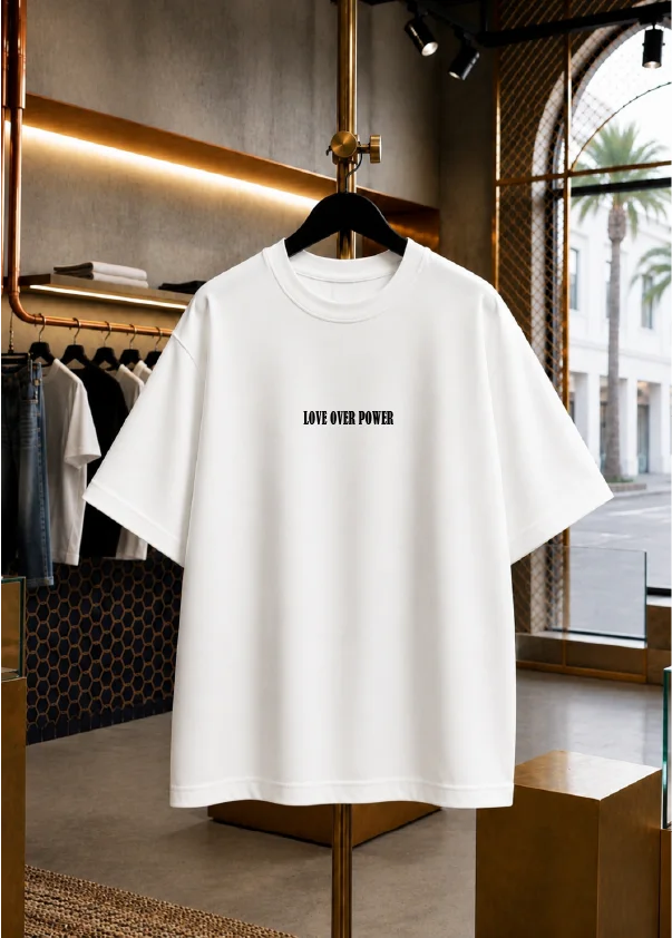 T-SHIRT LOVE OVER POWER