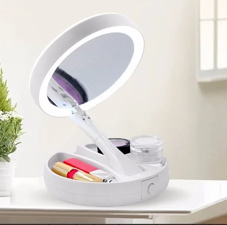 مرآة رائعة ذات الجانبين بأضواء LED