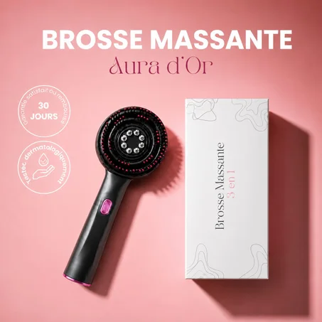 Aura d'Or™ 3 en 1 - Brosse électrique applicatrice de sérum