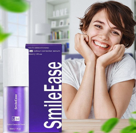 تبييض الأسنان بالكريم البنفسجي