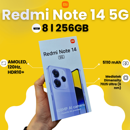 Redmi Note 14 5G 8 l 256GB