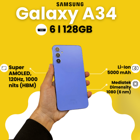Galaxy A34 6 l 128GB
